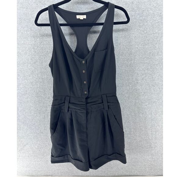 Silence + Noise Womens sz M Black Romper Urban Outfitters Y2K Anthropologie - Picture 1 of 6